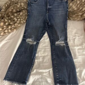 Good American Distressed Blue skinny Jeans for Women Size 14